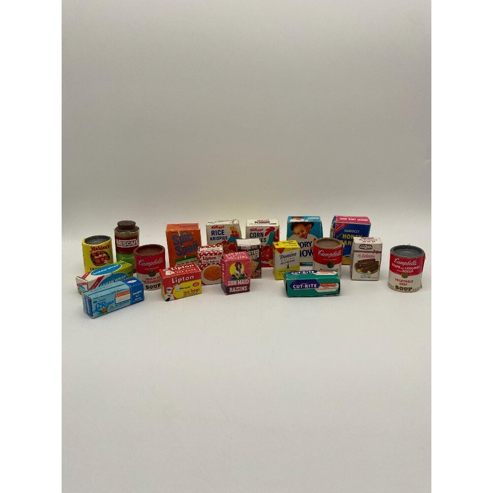 Vintage 1970s Mini Brand Name Play Food Lot 1